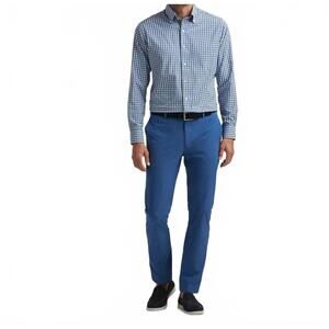 NEW PETER MILLAR surge straight leg pants in ocean